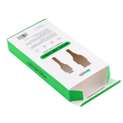 USB数据线纸盒设计与应用 折叠式3C数码电子产品包装盒的一体化解决方案